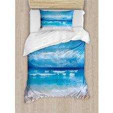 Cloudy Sky in Sea Summer Duvet Cover Set