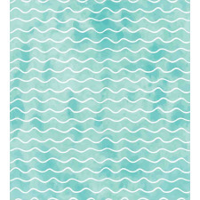 Ocean Sea Wave Pattern Duvet Cover Set