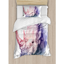 Safari Animal Rhino Duvet Cover Set