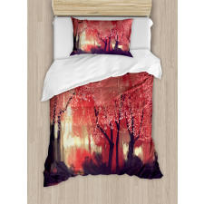 Charming Mist Forest Duvet Cover Set