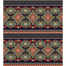 Floral Geometric Shapes Duvet Cover Set
