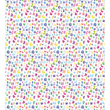 Bubble Letters Doodle Fun Duvet Cover Set
