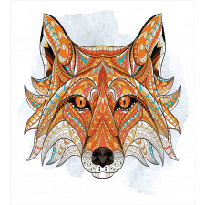 Geometric Fox Portrait Duvet Cover Set