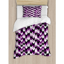 Zig Zag Retro Arrows Duvet Cover Set