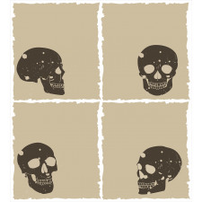 Halloween Skulls Spooky Duvet Cover Set