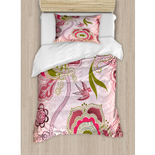 Swirl Leaf Lines Bohem Duvet Cover Set