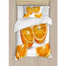 Health Orange Citrus Art Duvet Cover Set