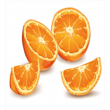 Health Orange Citrus Art Duvet Cover Set