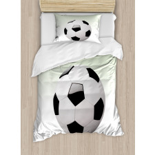 Football Soccer Ball Duvet Cover Set
