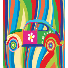 Hippie Style Classic Car Duvet Cover Set