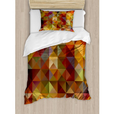 Grid Mosaic Geometric Duvet Cover Set