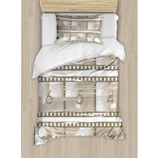 Numbers on a Film Strip Duvet Cover Set