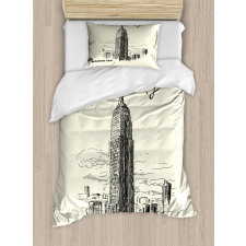 Urban Skyscrapers Duvet Cover Set