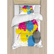 Grunge Ink Splatter Duvet Cover Set