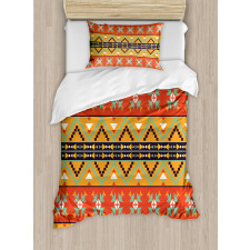 Tribal Aztec Motifs Duvet Cover Set