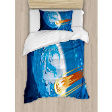 Planet Galaxy Cosmos Duvet Cover Set