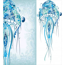 Ocean Jellyfish Paisley Duvet Cover Set