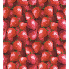 Strawberries Ripe Fruits Duvet Cover Set