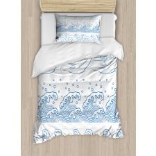 Japanese Kanagawa Wave Duvet Cover Set