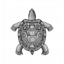 Tribal Art on Tortoise Duvet Cover Set
