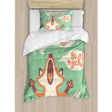 Fox Humor Romance Duvet Cover Set