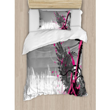 Emo Rock Trippy Grunge Duvet Cover Set