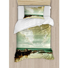 Ocean Island Scenery Duvet Cover Set