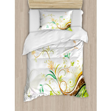 Flowers Ivy Leaves Ivy Duvet Cover Set