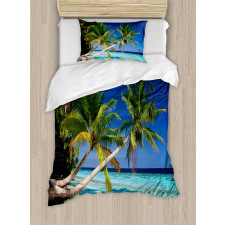 Tropic Island Palms Duvet Cover Set