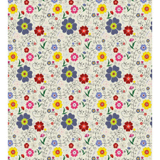 Flower Butterfly Pattern Duvet Cover Set