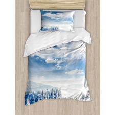 Idyllic Snow Mountain Duvet Cover Set