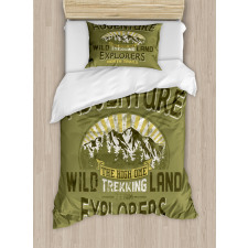 Outdoor Adventure Poster Duvet Cover Set