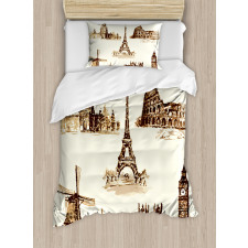 European Landmarks City Duvet Cover Set