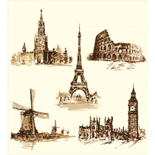 European Landmarks City Duvet Cover Set