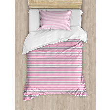 Pink Tones Stripes Duvet Cover Set