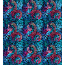 Mosaic Shell Swirls Duvet Cover Set