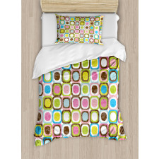 Cubes Inner Circles Duvet Cover Set