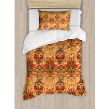 Mask Motif  Duvet Cover Set