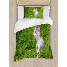 Cat and Butterfly Duvet Cover Set