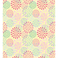 Flowers Polka Dots Duvet Cover Set