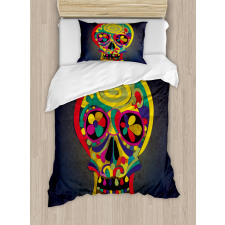 Colorful Skull Duvet Cover Set