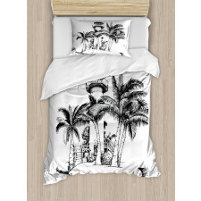 Lighthouse Island Tree Duvet Cover Set