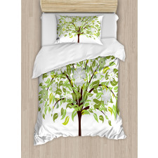 Summer Tree Blossoms Duvet Cover Set