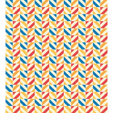 Diagonally Striped Squares Duvet Cover Set