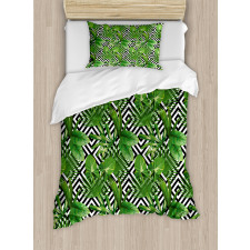 Modern Coconut Palm Duvet Cover Set