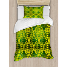 Vivid Flower of Life Duvet Cover Set