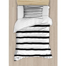 Minimalist Paintbrush Duvet Cover Set