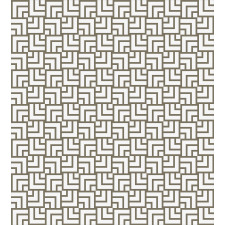 Vintage Maze Lines Duvet Cover Set