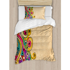 Folk Art Forms Duvet Cover Set