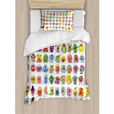 Baby Mosters Cartoon Duvet Cover Set